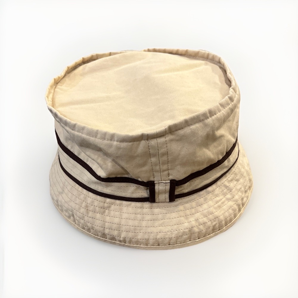 Steven Alan Bucket Hat Tan Made in Canada Cotton Spring Summer Beach Fedora M/L